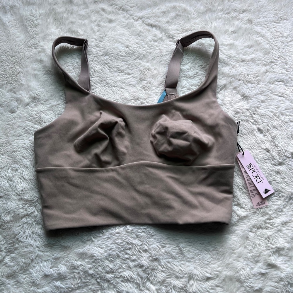 Victoria's Secret Sport Cross-Back Mesh Sports Bra Mauve Blue XS 11248305 NEW